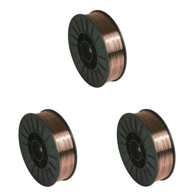 Lot 3 bobines de fil plein acier Ø0.8 pour soudure MIG / MAG