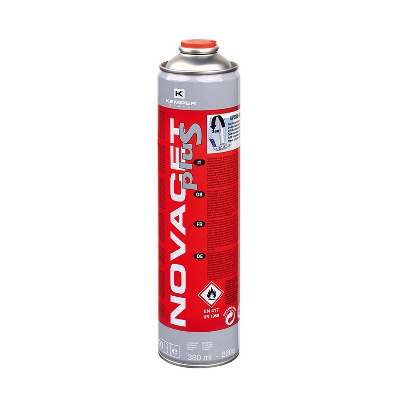 CARTOUCHE GAZ NOVACET TOUTES POSITIONS 380ml (220g de gaz)