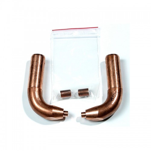 2 bras cuivre droits X1 - LG 120 mm avec 2 caps