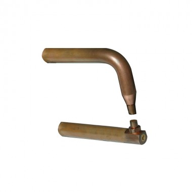 2 bras X6 cuivre - lg 220 mm avec caps type A